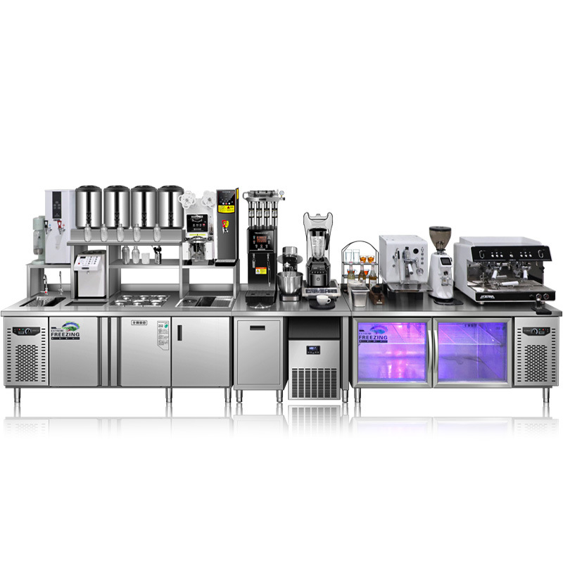 Coffee Equipment And Tools - معدات محلات شاي الحليب، مجموعة كاملة