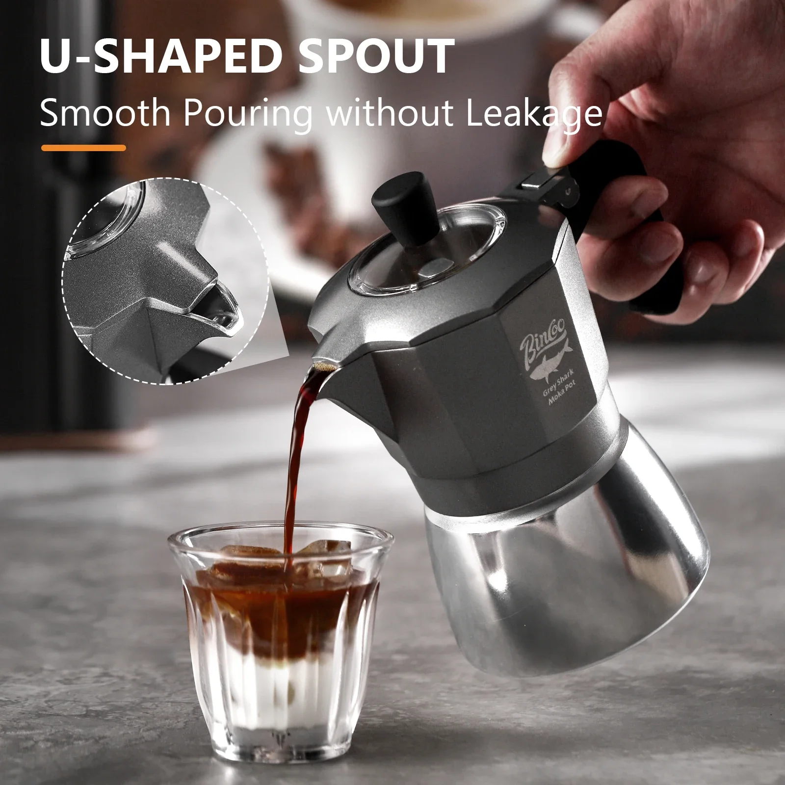 بينكو وعاء موكا بسعة كوبين بصم - مراجعة Coffee Equipment Wholesale وسعره