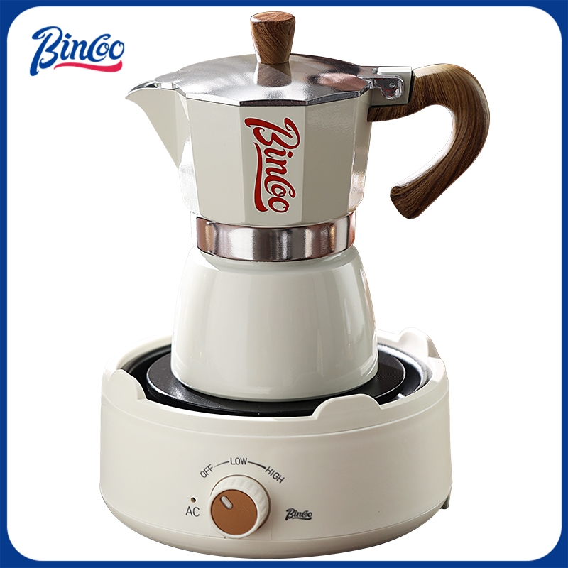 وعاء Bincoo Moka وموقد كهربائي - مراجعة Coffee Equipment Wholesale وسعره