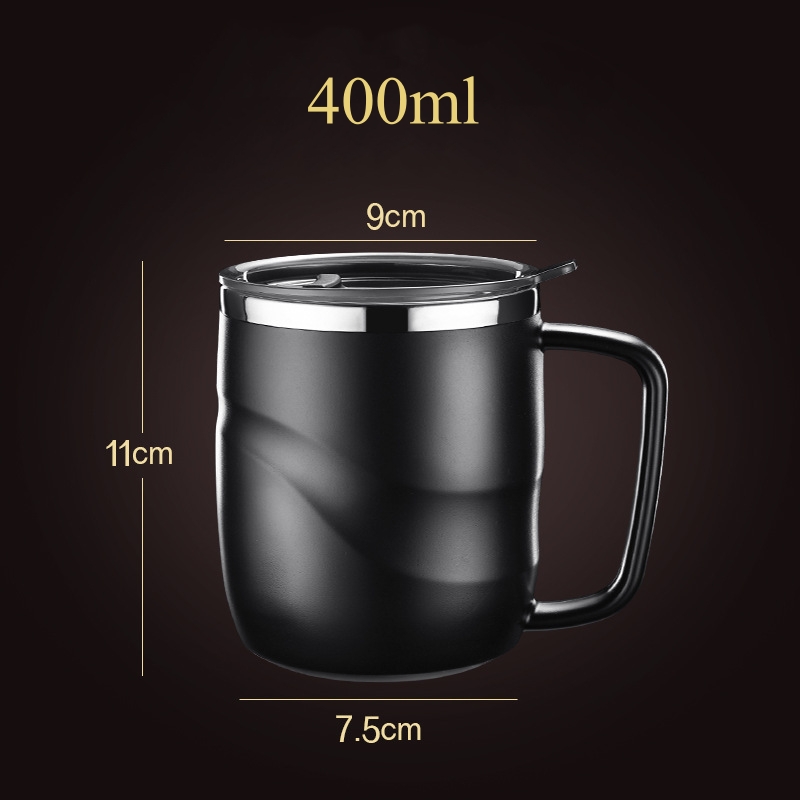 كوب قهوة معزول 400 مل مع غطاء  - مراجعة Coffee Equipment And Tools وسعره