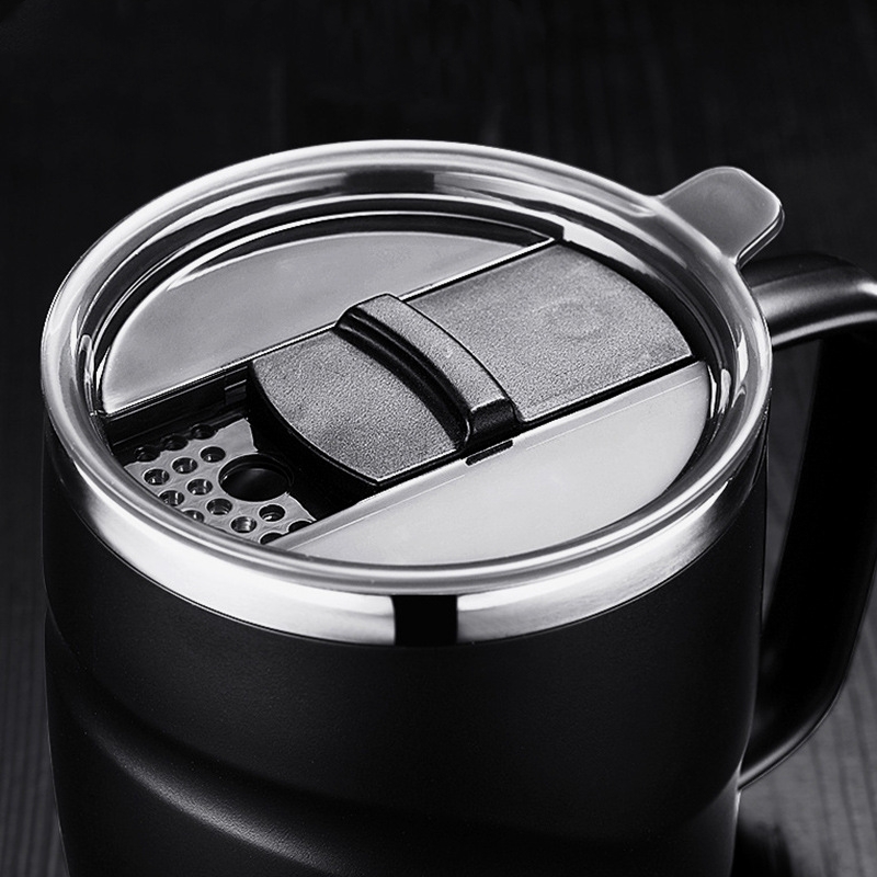 كوب قهوة معزول 400 مل مع غطاء  - مراجعة Coffee Equipment And Tools وسعره